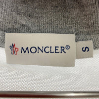 MONCLER モンクレール 半袖ポロシャツ ロゴ刺繍 鹿の子 バイカラー ホワイト sizeS 瑞穂店