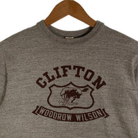 WAREHOUSE ウエアハウス 4601 CLIFTON プリントTシャツ 杢グレー Size M 福生店