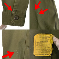 70's U.S.ARMY 米陸軍 OG-507 ユーティリティシャツ オリーブ 77年会計 Size L 相当 福生店