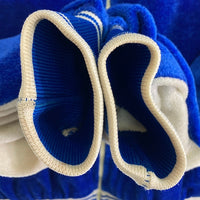 LEVI'S リーバイス TALONジップ 80s オリンピック ベロアジャケット ブルー×ホワイト size-※フロント・右袖汚れ有★ 瑞穂店