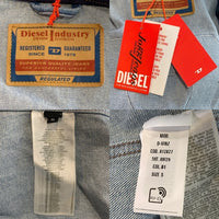DIESEL ディーゼル D-VINZ Bomber Jacket ジョグデニム ボンバージャケット リブブルゾン ライトブルー 大谷翔平サテンワッペンカスタム Size S 福生店