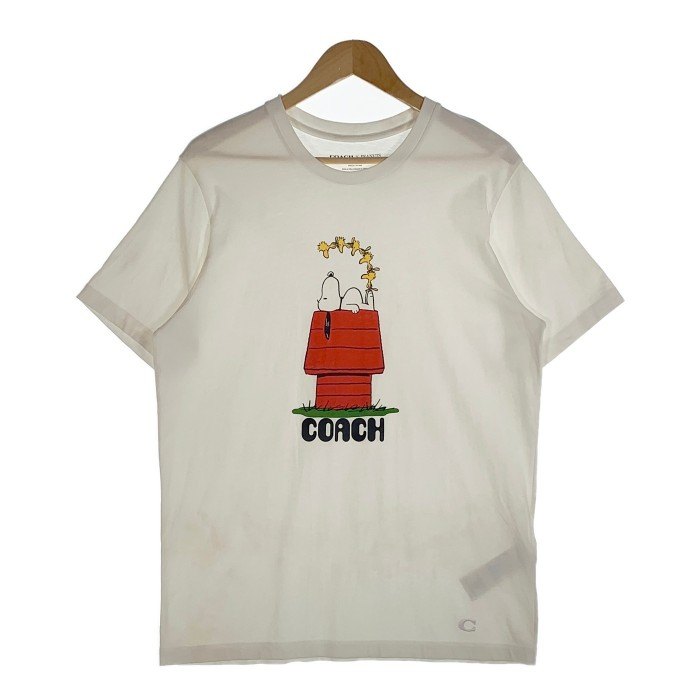 COACH コーチ 21SS PEANUTS ピーナッツ スヌーピー プリントTシャツ ホワイト Size M 福生店