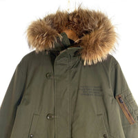 WACKO MARIA ワコマリア N3B モッズコート プリント マリア オリーブ Size L 福生店