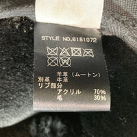 AVIREX アヴィレックス 6181072 MOUTON BOMMER JACKET B-3 ブラック size2XL 瑞穂店