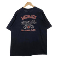 HARLEY-DAVIDSON ハーレーダビッドソン バー&シールド イーグル プリント Tシャツ ブラック Size XL 福生店