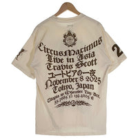 Travis Scott トラヴィス スコット CURCUS MAXIMUMS WORLD TOUR Tee サーカス マキシマム ワールド ツアー ユートピアの一夜 半袖 Tシャツ 日本限定 ホワイト Size L 福生店
