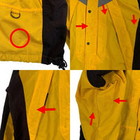 90's THE NORTH FACE ノースフェイス EXTREME LIGHT マウンテンジャケット イエロー グレー ブラック Size L 福生店
