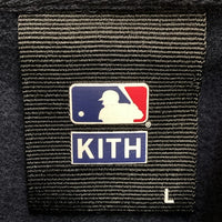 KITH キス MLB New York Yankees Hoodie ニューヨーク・ヤンキース 刺繍ロゴ プルオーバーパーカー ネイビー sizeL 瑞穂店