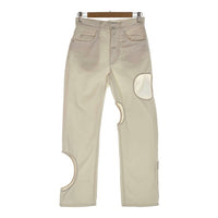 OFF-WHITE オフホワイト カットアウトジーンズ ホワイト OWYA018C99DEN002 レディース Size 25 福生店