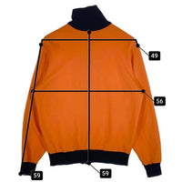 70's adidas アディダス トラックジャケット オレンジ ブラック 西ドイツ デサント Size 4 福生店