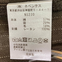 Needles ニードルズ NS230 Pinstripe Work Shirt ピンストライプ ワークシャツ ブラウン sizeL 瑞穂店