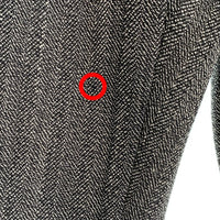 PRADA プラダ ヘリンボーン ウール スラックス グレー 厚手 Size 46 福生店