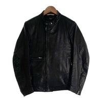 Paul Smith JEANS ポールスミスジーンズ シングル ライダースジャケット ホースハイド ブラック 593LB Size M 福生店