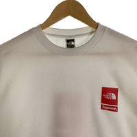 SUPREME シュプリーム 24SS THE NORTH FACE ノースフェイス TNF Crewneck クルーネックスウェットトレーナー ホワイト NT02411I Size M 福生店