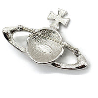 Vivienne Westwood ヴィヴィアンウエストウッド BAS RELIEF BROOCH オーブ ブローチ ピン シルバー 真鍮 ジルコニア 福生店