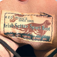 90's RED WING レッドウィング The Irish Setter Sport Boot アイリッシュセッター スポーツ ブーツ 犬タグ ベージュ 08173 USA製 Size US8 1/2 E (26.5cm) 福生店