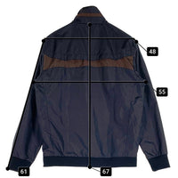 00's~ NIKE ナイキ ジップアップジャケット スタンドカラー ウィンドブレーカー ブラック ブラウン 239378 Size M 福生店