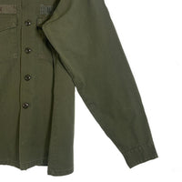 70's U.S.ARMY 米陸軍 OG-507 ユーティリティシャツ オリーブ 77年会計 Size L 相当 福生店