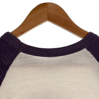 WAREHOUSE ウエアハウス QUEENSBOROUGH プリント 七分袖 カットソー ホワイト ネイビー Size M 福生店
