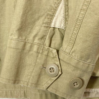 HOUSTON ヒューストン ジャングルファティーグ パッチワーク加工 ファティーグジャケット ブラウン sizeL-S 瑞穂店