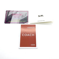 COACH コーチ CW296 スター型押し ラウンドファスナーレザーウォレット ブラック 福生店