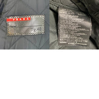 PRADA SPORT プラダスポーツ ウール ナイロン切替 ミリタリーライナー風 ボアジャケット ブラック 中綿 SGV470 Size 48 福生店