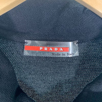 PRADA SPORT プラダスポーツ 鹿の子 ポロシャツ 半袖 ブラック Size L 福生店