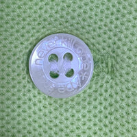 A BATHING APE アベイシングエイプ 鹿の子 ポロシャツ 裾ソルジャー刺繡 蛍光グリーン Size XS (M-L相当) 福生店