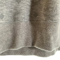 MCM by PHENOMENON エムシーエム バイ フェノメノン Reflective Monogram Sweat Shirt リフレクティブ モノグラム クルーネック スウェットトレーナー グレー MHAASJP01EG00L SizeL 福生店