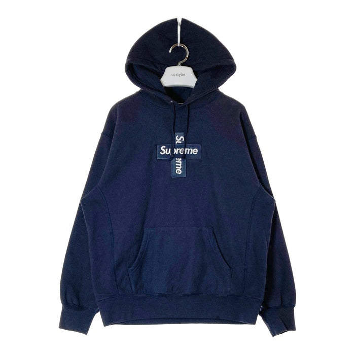 supremeクロスボックスロゴパーカー　ネイビー Supreme シュプリーム 20AW Cross Box Logo Hooded Sweatshirt