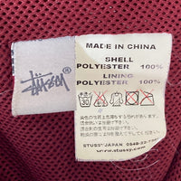 STUSSY ステューシー 2005年 25周年記念 ワールドツアー刺繍 スカジャン ボルドー sizeM 瑞穂店