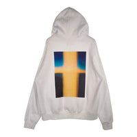 ESSENTIALS エッセンシャルズ バックフォトプリント プルオーバースウェットパーカー ホワイト Size M 福生店