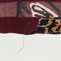 Stussy ステューシー レーヨン バタフライ柄 長袖オープンカラーシャツ レッド sizeM 瑞穂店