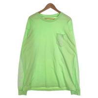 Chrome Hearts クロムハーツ POCKET L/S TEE ポケット ロングスリーブTシャツ フレイムプリント ライムグリーン Size XL 福生店
