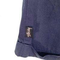 80-90's STUSSY ステューシー 2タック チノ ショーツ ショートパンツ ネイビー 黒タグ Size 32 福生店