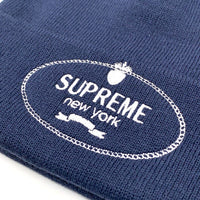 SUPREME シュプリーム 24AW Crest Beanie クレスト ビーニーキャップ ネイビー 福生店