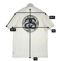 Stussy ステューシー 30周年記念 ハローキティ シャネルロゴ Tシャツ ホワイト sizeXL 瑞穂店