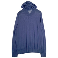 Brooks Brothers ブルックスブラザーズ シルク コットン プルオーバーニットパーカー ブルー 薄手 Size XL 福生店