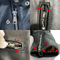 Lewis Leathers ルイスレザー 402T Lightning タイトフィット ライトニング ダブルライダースジャケット ホースハイド ブラック Size 34 福生店