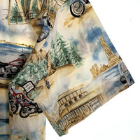 Harley-Davidson ハーレーダビッドソン コットン アロハシャツ 半袖 総柄プリント Size S 福生店