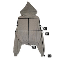 70`s Healthknit ヘルスニット ダブルフェイス ジップアップスウェットパーカー グレー USA製 Size XL(46-48) 福生店