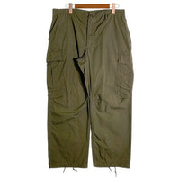 60’s U.S.ARMY 米軍 ジャングルファティーグ ミリタリーカーゴパンツ リップストップ オリーブ 8405-935-3310 Size L-S 福生店