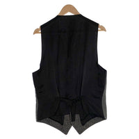 DOLCE&GABBANA ドルチェアンドガッバーナ シルク ウール ベスト チャコールグレー G7092T Size 48 福生店