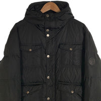 Gucci グッチ ナイロン ジップアップフーデッドジャケット 中綿 ブラック クレストパッチ 228012 Z9687 Size 54 福生店