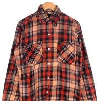 70's BIG MAC ビッグマック フランネルチェックシャツ レッド ベージュ Size S 福生店
