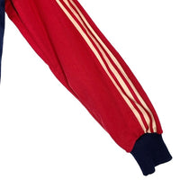 80's頃 adidas アディダス トラックジャケット レッド ホワイト ネイビー Size S-M 相当 福生店