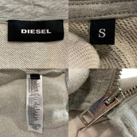 DIESEL ディーゼル デニムライン ジップアップスウェットパーカー グレー Size S 福生店