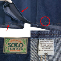 SOLO SEMORE ソロセモア デニムショートパンツ バギー インディゴ Size 46 福生店