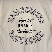 Carhartt W.I.P カーハート AWAKE NY アウェイク POKET T-SHIRT ポケットTシャツ バックプリント ホワイト Size L 福生店