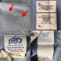 90's DSCP U.S.NAVY ユーティリティ ワークシャツ 長袖 ライトブルー 98年会計 Size XXL-40SL 福生店
